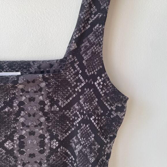 Leith Tank Top Womens Size XL Snakeskin Square Neck From Nordstrom - Picture 6 of 7